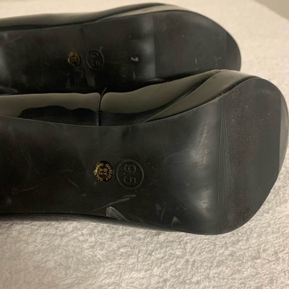 WORTHINGTON PATENT BLACK HEEL PUMP 9.5 - Picture 7 of 7